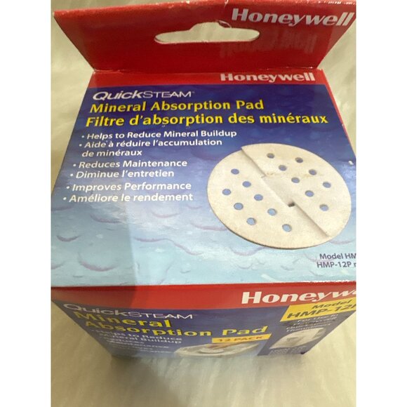 Honeywell QuickSteam Mineral Absorption Pads HMP-12P 12 Pack For Reducing Minera - Picture 2 of 4